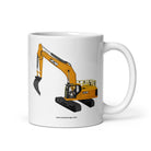 The Tractor Mugs Store 11 oz JCB 370 LC | White glossy mug Quality Farmers Merch