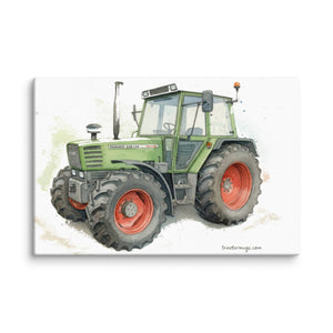 The Tractor Mugs Store 12″×18″ Fendt 308 LSA 4WD Watercolor | Canvas Quality Farmers Merch