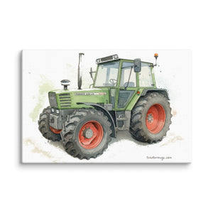 The Tractor Mugs Store 12″×18″ Fendt Farmer 308 C Watercolor | Canvas Quality Farmers Merch
