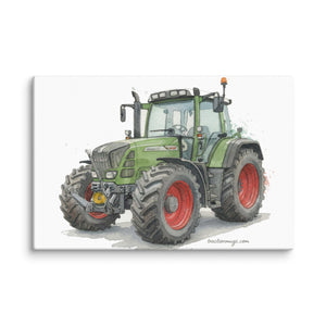 The Tractor Mugs Store 12″×18″ Fendt Favorit 818 Watercolor | Canvas Quality Farmers Merch