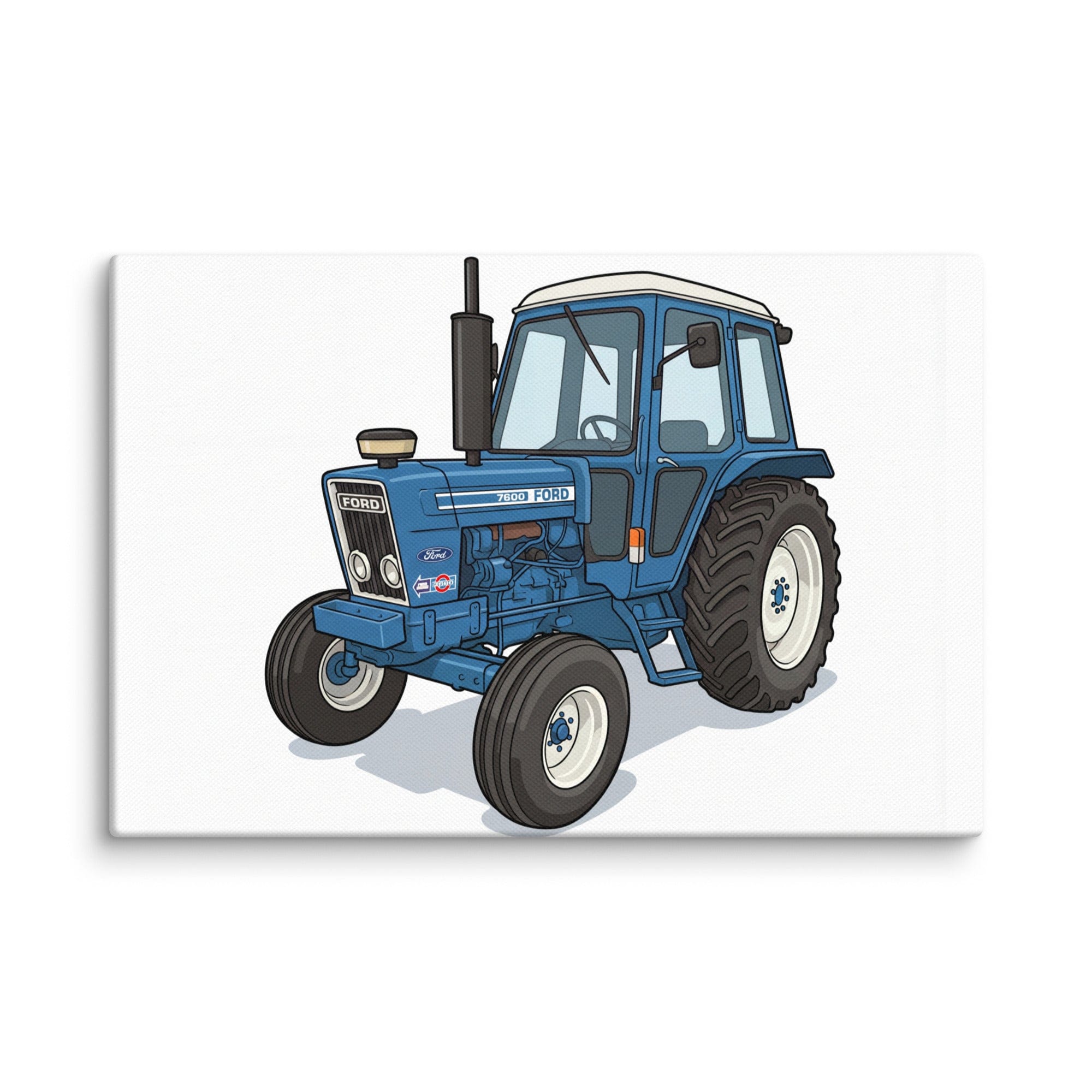 The Tractor Mugs Store 12″×18″ Ford 7600 | Canvas Quality Farmers Merch