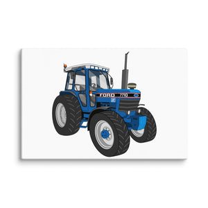 The Tractor Mugs Store 12″×18″ Ford 7710 | Canvas Quality Farmers Merch