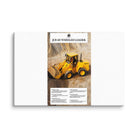 The Tractor Mugs Store 12″×18″ JCB 415 Loader Advert | Canvas Quality Farmers Merch