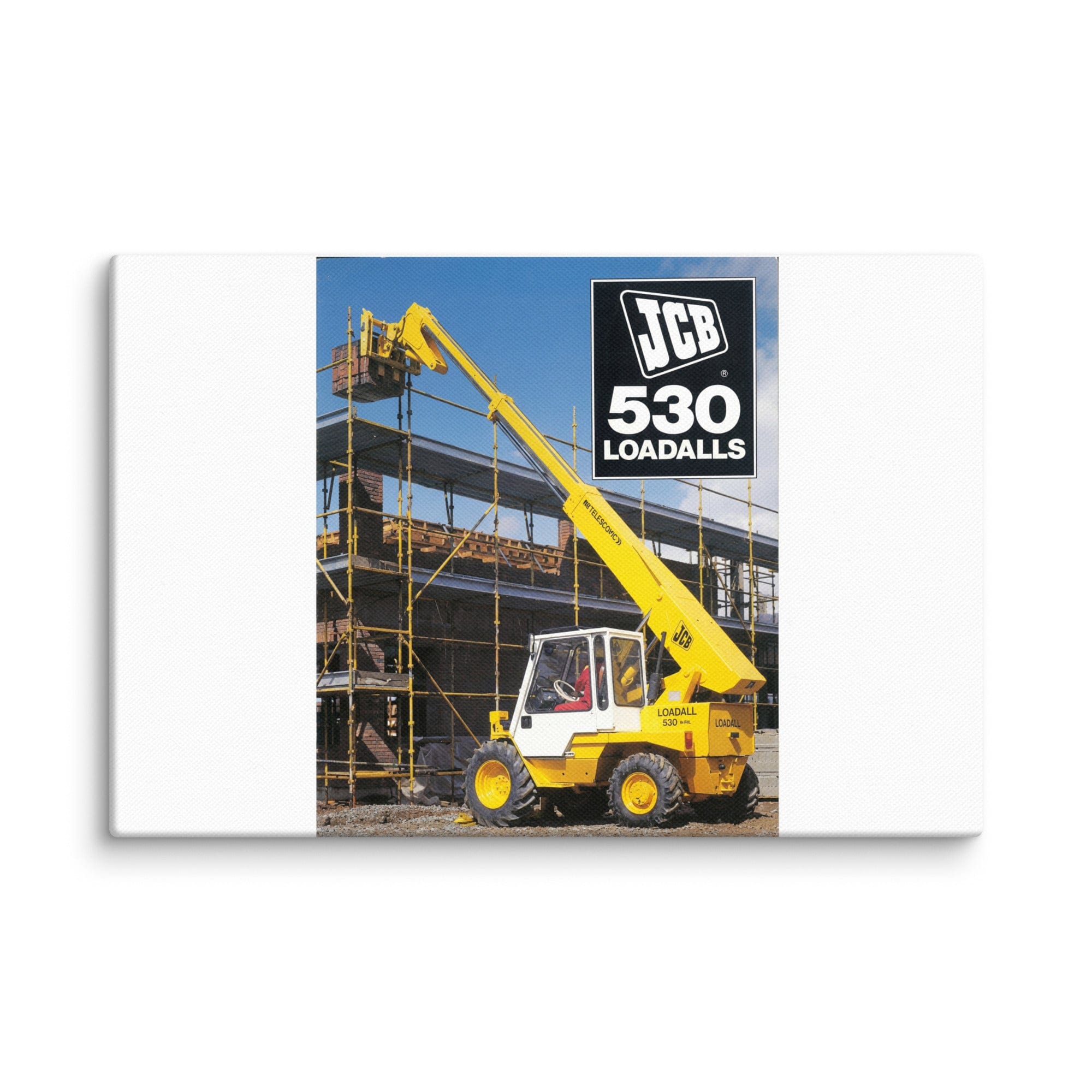 The Tractor Mugs Store 12″×18″ JCB Loadall 530 Brochure | Canvas Quality Farmers Merch