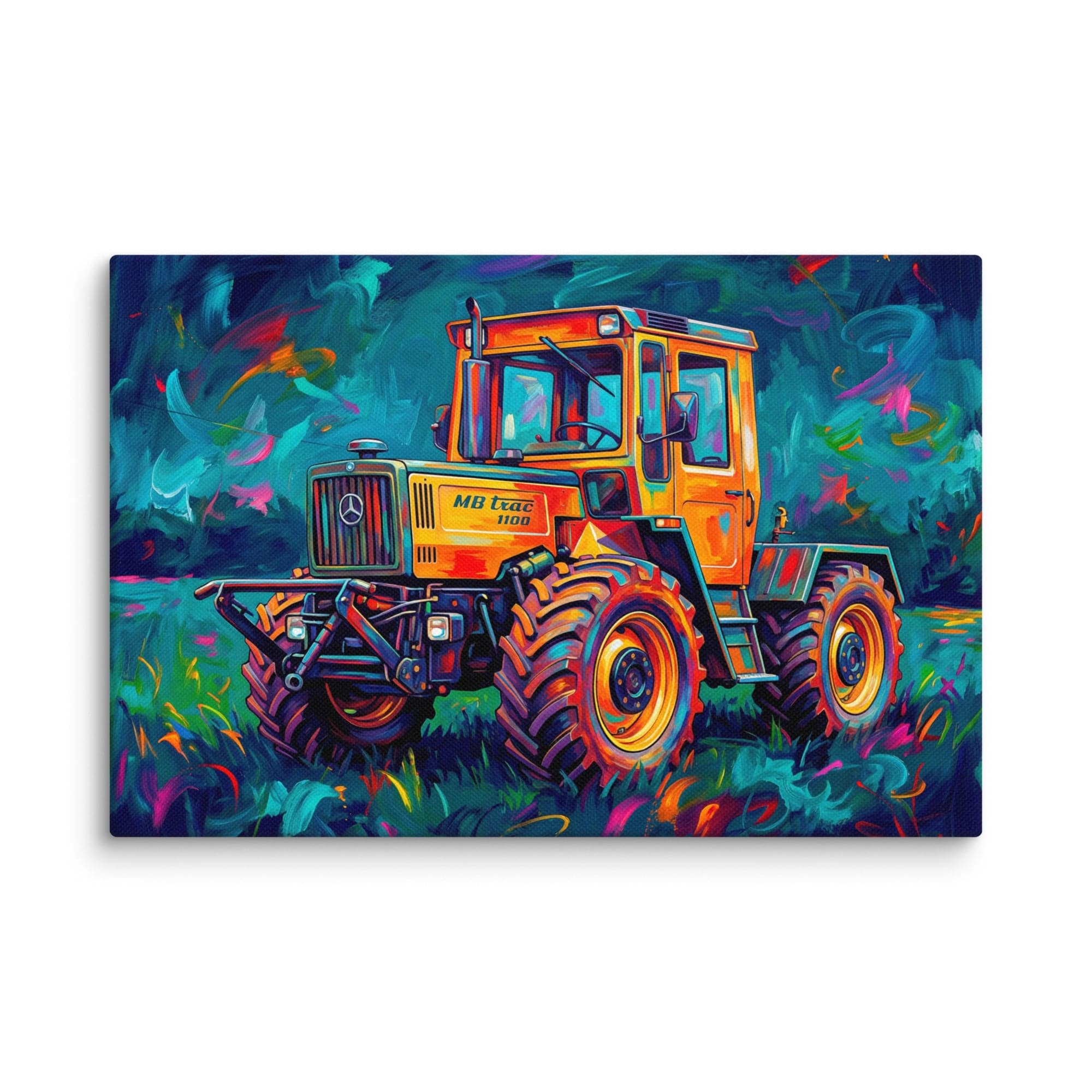 The Tractor Mugs Store 12″×18″ MB TRAC 1100 | Splash Art Canvas Quality Farmers Merch