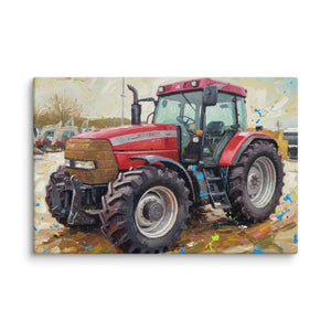 The Tractor Mugs Store 12″×18″ McCormick MTX 150 Signature Edition Splash Art | Canvas Quality Farmers Merch