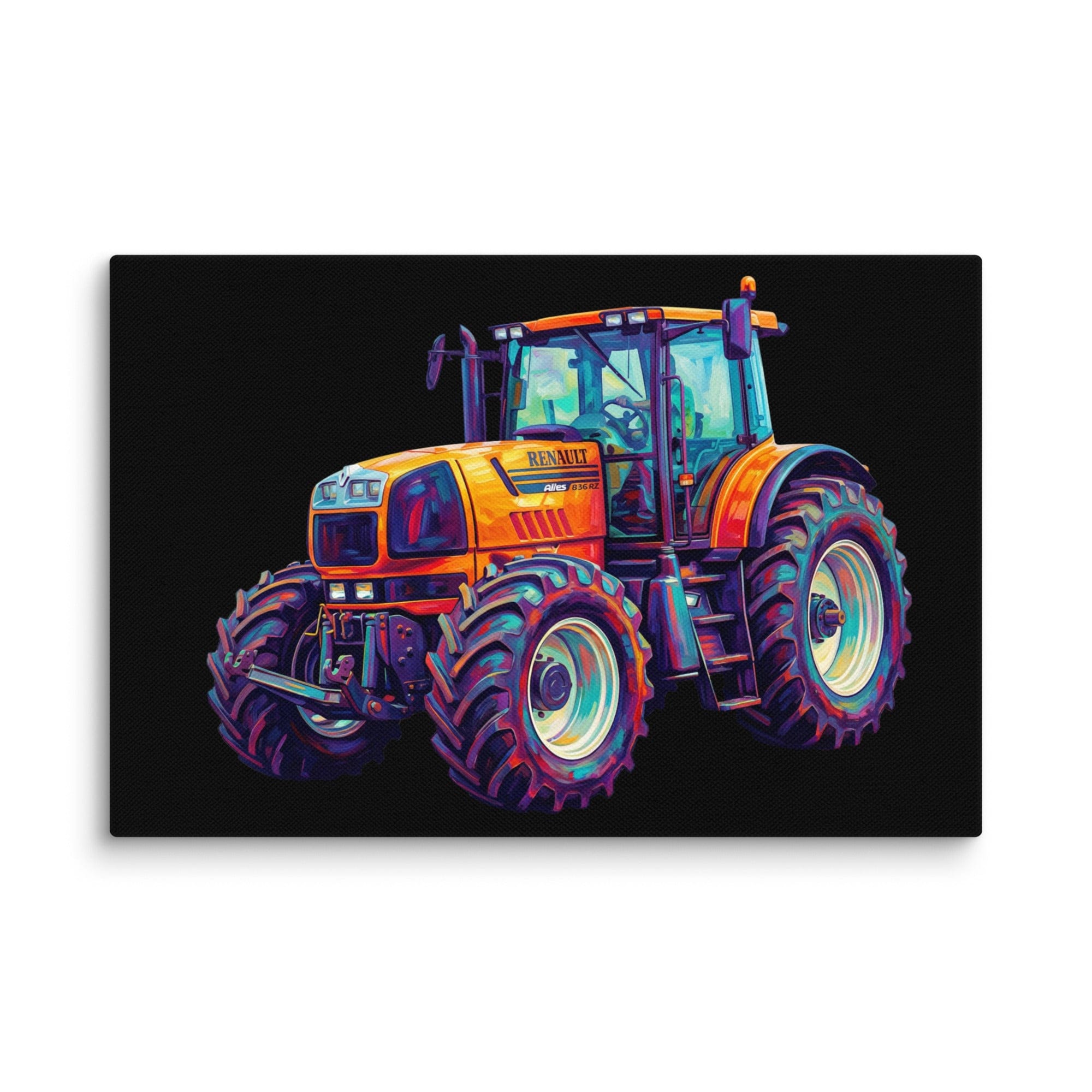 The Tractor Mugs Store 12″×18″ Renault Atles 926 | Splash Art Canvas Quality Farmers Merch