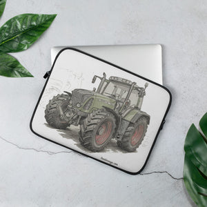The Tractor Mugs Store 13″ Fendt Favorit 818 Pencil Sketch | Laptop Sleeve Quality Farmers Merch
