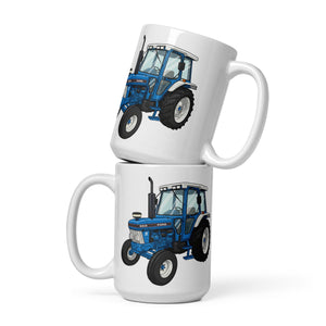 The Tractor Mugs Store 15 oz Ford 6610 | White Glossy Mug Quality Farmers Merch