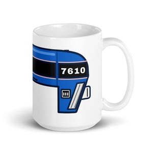 The Tractor Mugs Store 15 oz FORD 7610 Bonnet Series | White Glossy Mug Quality Farmers Merch