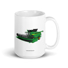 The Tractor Mugs Store 15 oz John Deere X9 1100 Combine | White glossy mug Quality Farmers Merch
