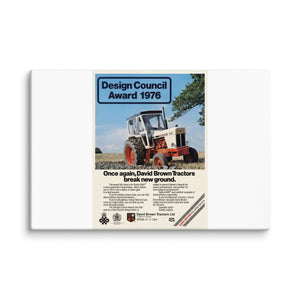 The Tractor Mugs Store 16″×24″ David Brown Advert | Canvas Quality Farmers Merch