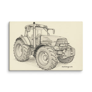 The Tractor Mugs Store 16″×24″ McCormick MTX 200 Pencil Sketch | Canvas Quality Farmers Merch
