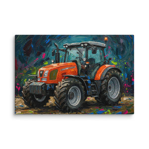 The Tractor Mugs Store 16″×24″ SAME Explorer 105 (Stage V) Splash Art | Canvas Quality Farmers Merch