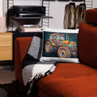 The Tractor Mugs Store 18″×18″ Deutz Fahr DX 140 | Splash Art Pillow Case Quality Farmers Merch