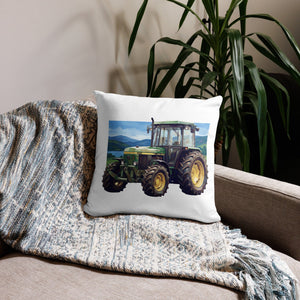 The Tractor Mugs Store 18″×18″ John Deere 3050 | Splash Art Pillow Case Quality Farmers Merch
