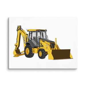 The Tractor Mugs Store 18″×24″ John Deere 410G Backhoe | Canvas Quality Farmers Merch
