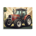 The Tractor Mugs Store 18″×24″ Massey Ferguson 6180 | Art Deco Canvas Quality Farmers Merch