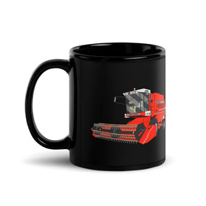 The Tractor Mugs Store 1994 Massey Ferguson 32 Combine Harvester | Black Glossy Mug Quality Farmers Merch
