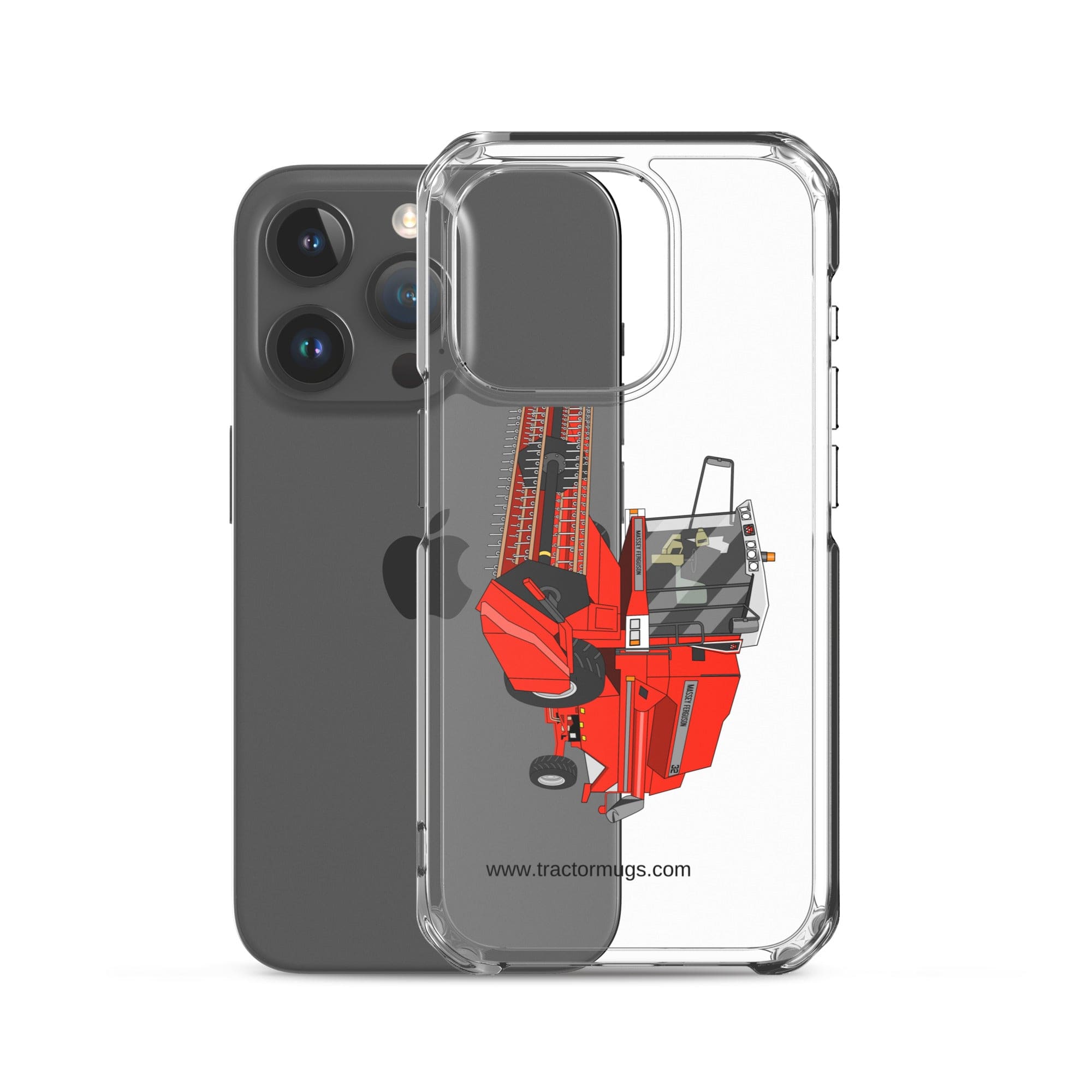 The Tractor Mugs Store 1994 Massey Ferguson 32 Combine Harvester | Clear Case for iPhone® Quality Farmers Merch
