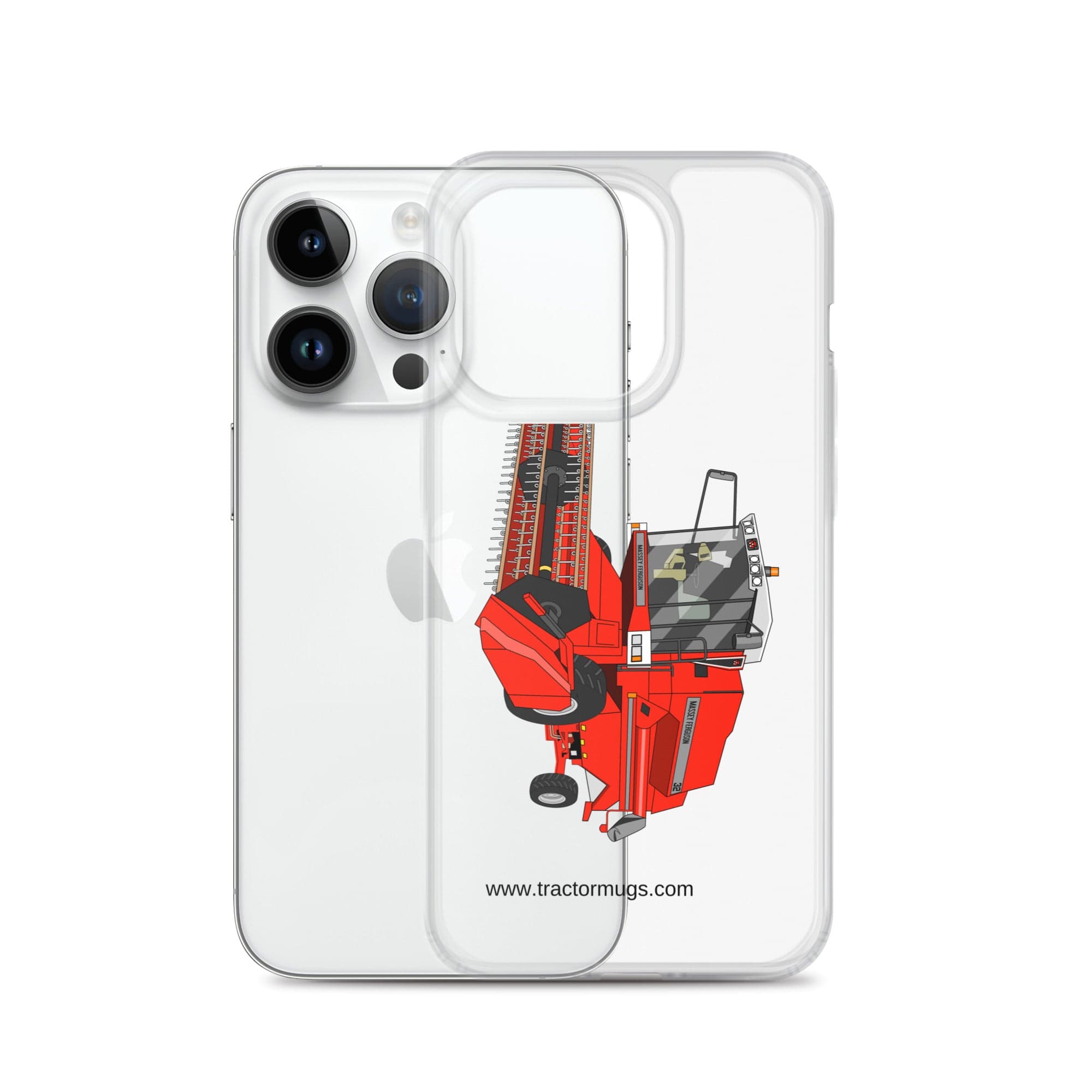 The Tractor Mugs Store 1994 Massey Ferguson 32 Combine Harvester | Clear Case for iPhone® Quality Farmers Merch