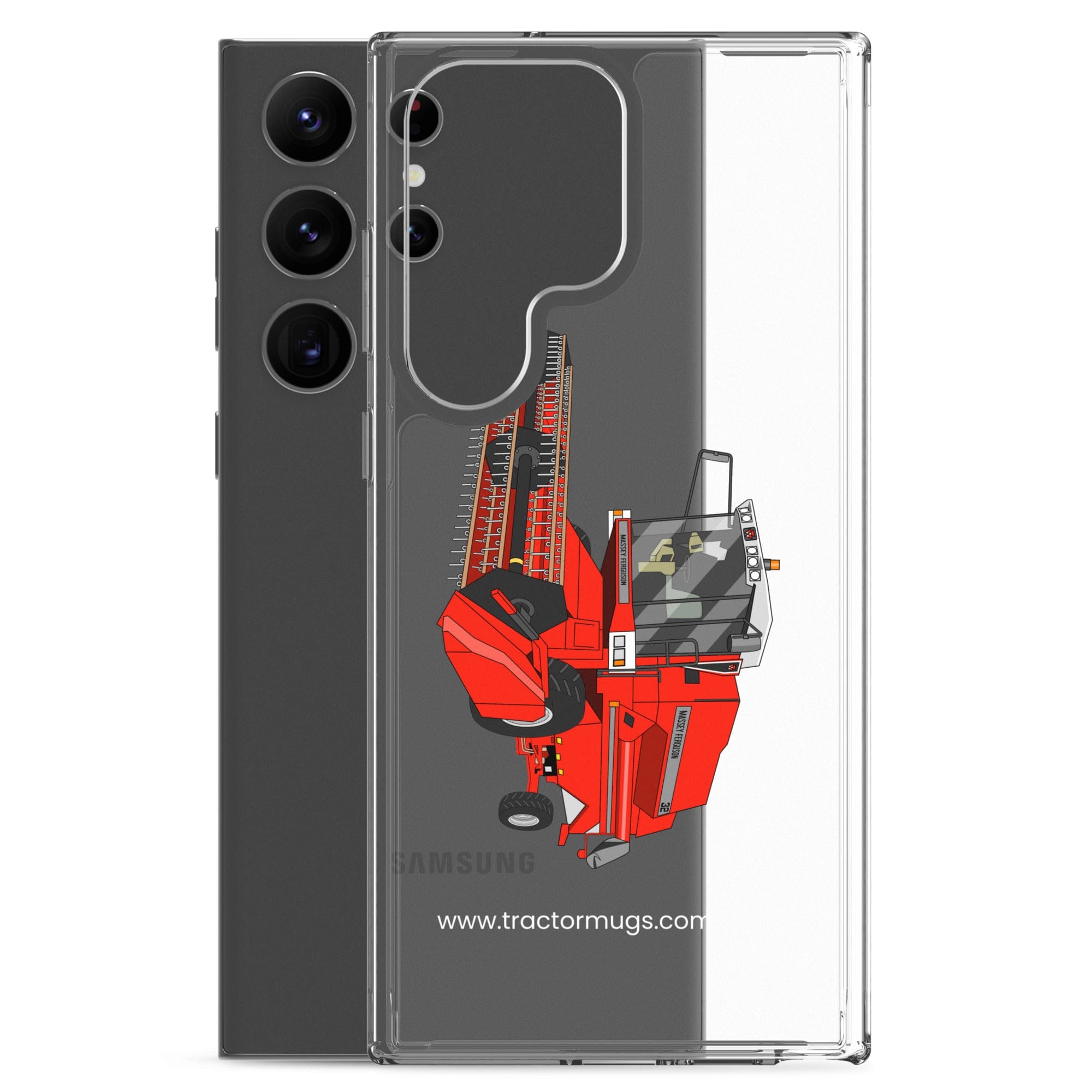 The Tractor Mugs Store 1994 Massey Ferguson 32 Combine Harvester | Clear Case for Samsung® Quality Farmers Merch