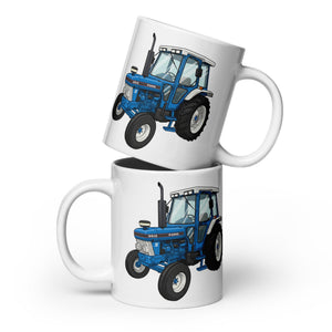 The Tractor Mugs Store 20 oz Ford 6610 | White Glossy Mug Quality Farmers Merch