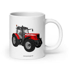 The Tractor Mugs Store 20 oz Massey Ferguson 6480 | White glossy mug Quality Farmers Merch