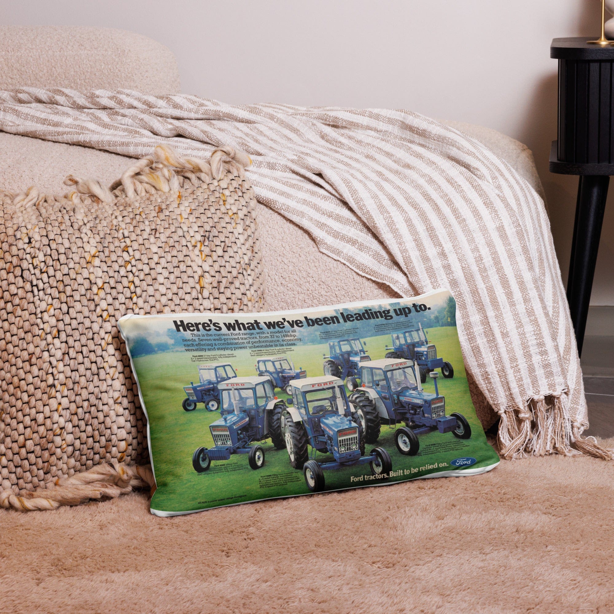 The Tractor Mugs Store 20″×12″ Ford '000 Series Advert | Pillow Case Quality Farmers Merch