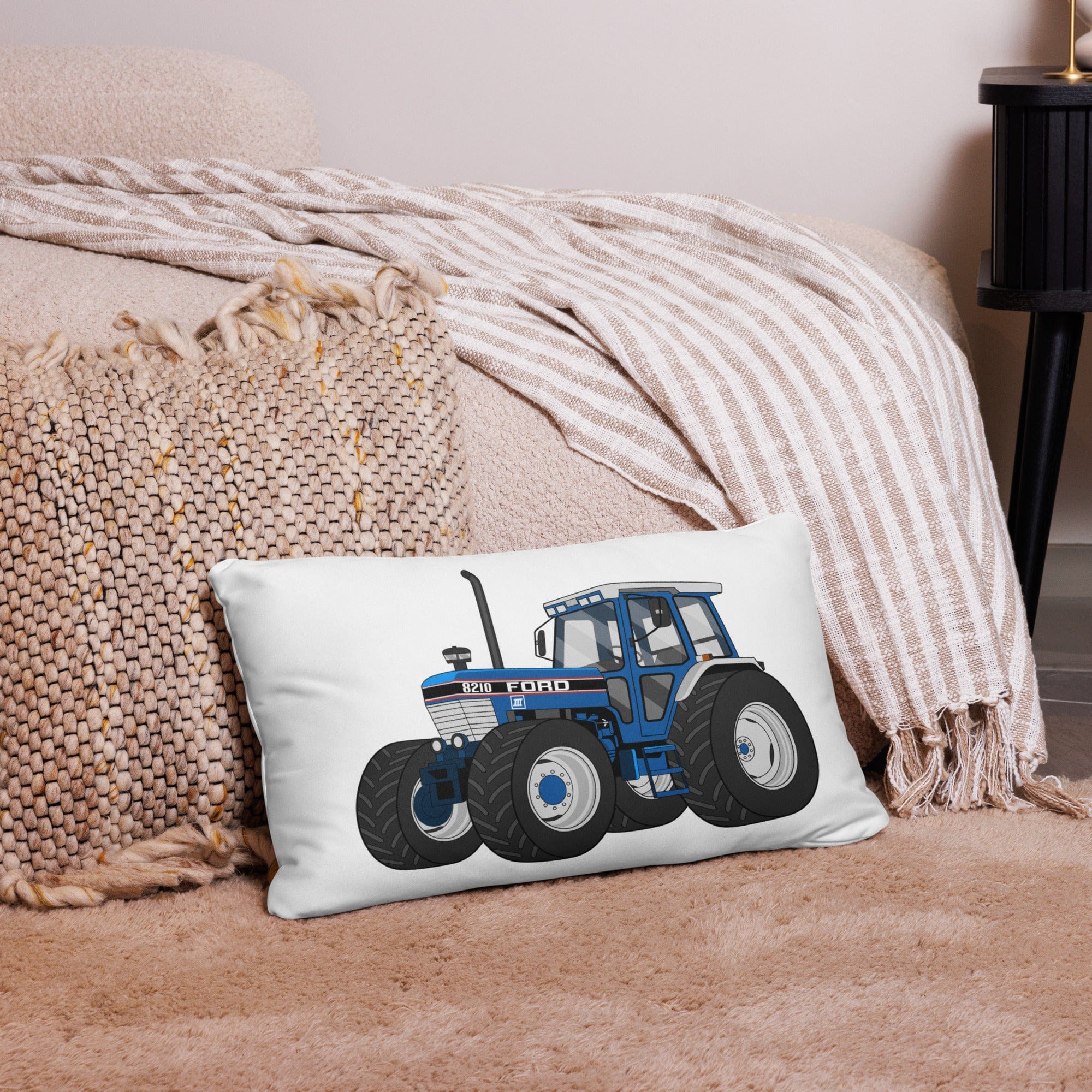 The Tractor Mugs Store 20″×12″ Ford 8210 4WD | Pillow Case Quality Farmers Merch