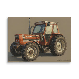 The Tractor Mugs Store 20″×28″ FIAT 110-90 DT Oil Painting | Canvas Quality Farmers Merch