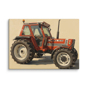 The Tractor Mugs Store 20″×28″ FIAT 90-90 DT Oil Painting | Canvas Quality Farmers Merch
