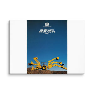 The Tractor Mugs Store 20″×28″ JCB 3CX Sitemaster Advert (1988)  | Canvas Quality Farmers Merch