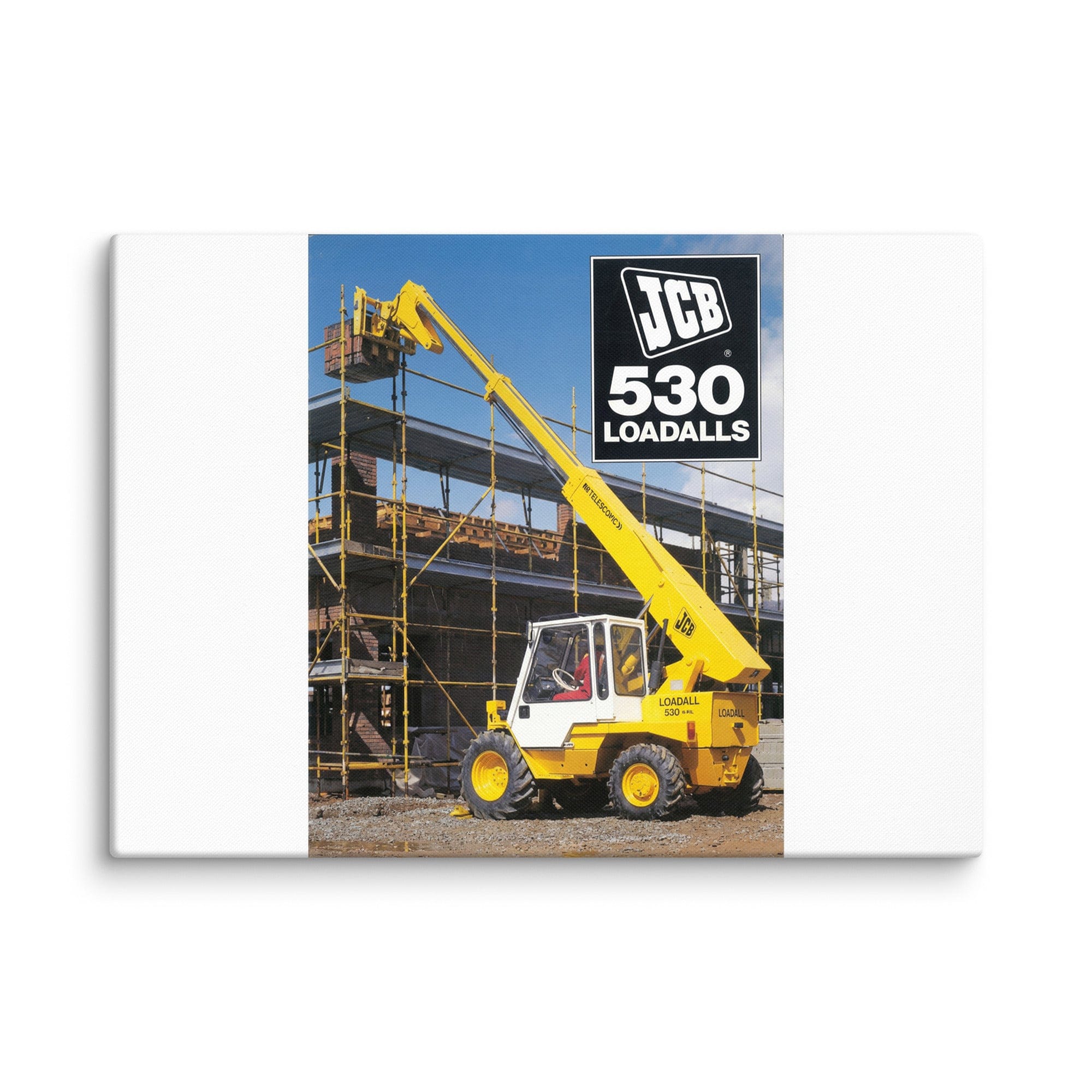 The Tractor Mugs Store 20″×28″ JCB Loadall 530 Brochure | Canvas Quality Farmers Merch