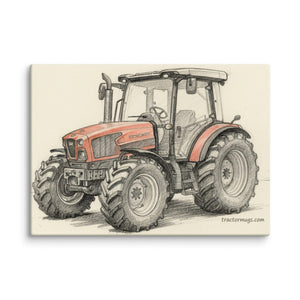 The Tractor Mugs Store 20″×28″ SAME Dorado Natural 70 (Stage V) Pencil Sketch | Canvas Quality Farmers Merch