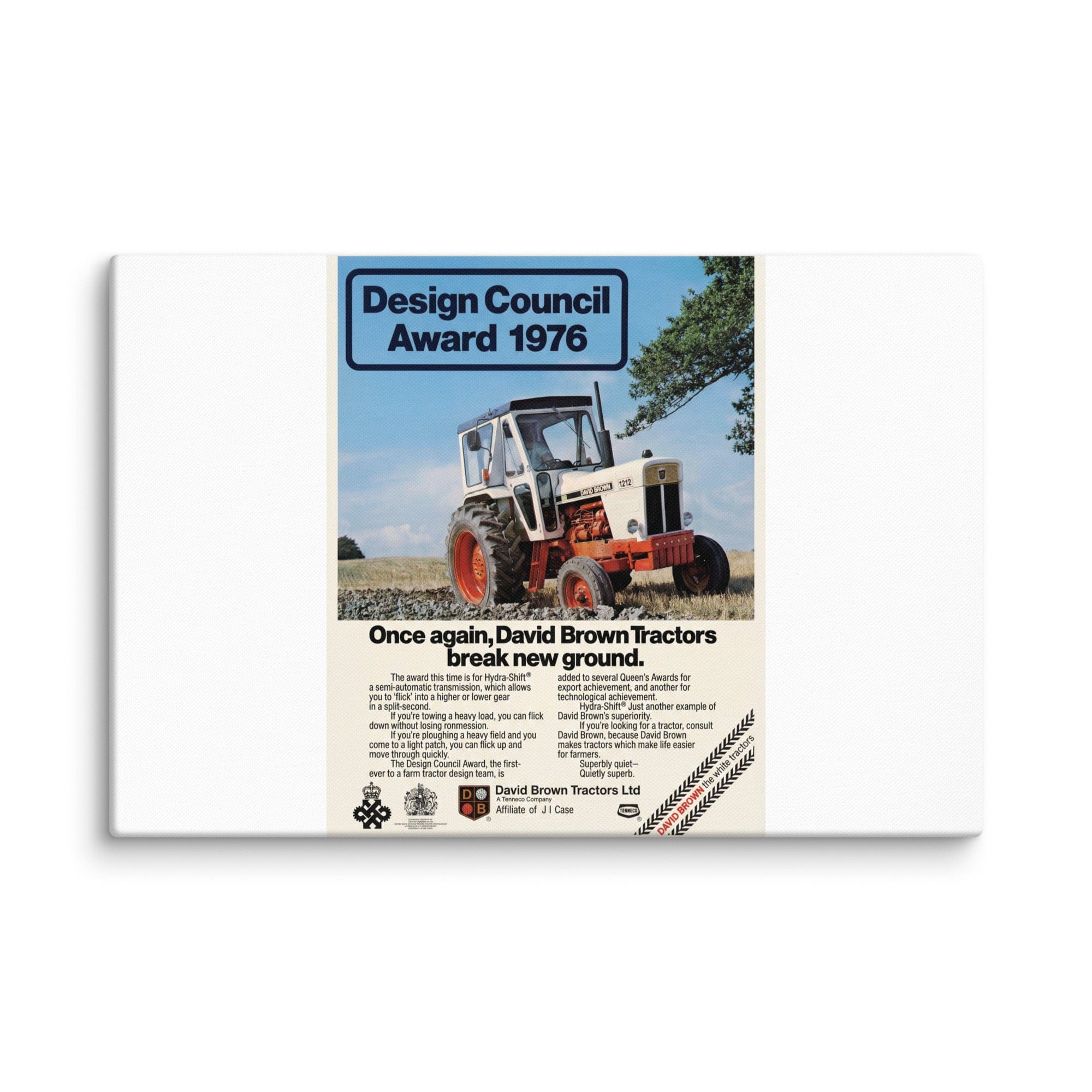 The Tractor Mugs Store 20″×30″ David Brown Advert | Canvas Quality Farmers Merch