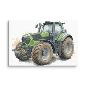 The Tractor Mugs Store 20″×30″ Deutz-Fahr 9340 Watercolor | Canvas Quality Farmers Merch