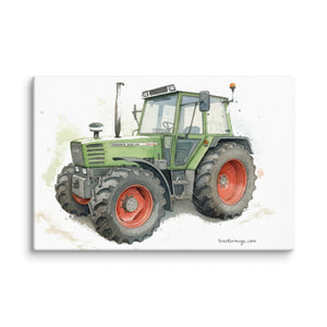 The Tractor Mugs Store 20″×30″ Fendt 308 LSA 4WD Watercolor | Canvas Quality Farmers Merch