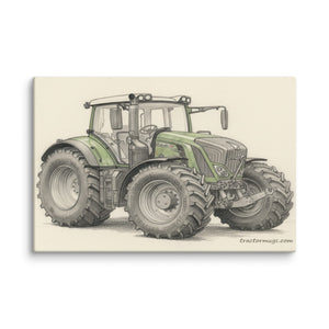 The Tractor Mugs Store 20″×30″ Fendt 930 Vario S4 Pencil Sketch | Canvas Quality Farmers Merch