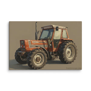 The Tractor Mugs Store 20″×30″ FIAT 110-90 DT Oil Painting | Canvas Quality Farmers Merch