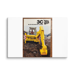 The Tractor Mugs Store 20″×30″ JCB 3C II Advert | Canvas Quality Farmers Merch