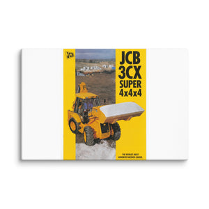 The Tractor Mugs Store 20″×30″ JCB 3CX 4x4x4 Brochure | Canvas Quality Farmers Merch