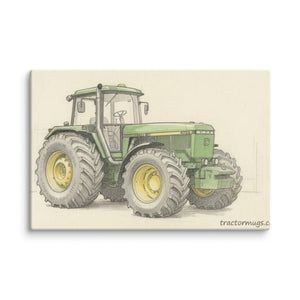 The Tractor Mugs Store 20″×30″ John Deere 4755 | Pencil Sketch Canvas Quality Farmers Merch