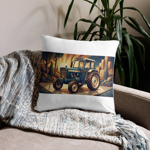 The Tractor Mugs Store 22″×22″ Ford 5000 | Art Deco Pillow Case Quality Farmers Merch