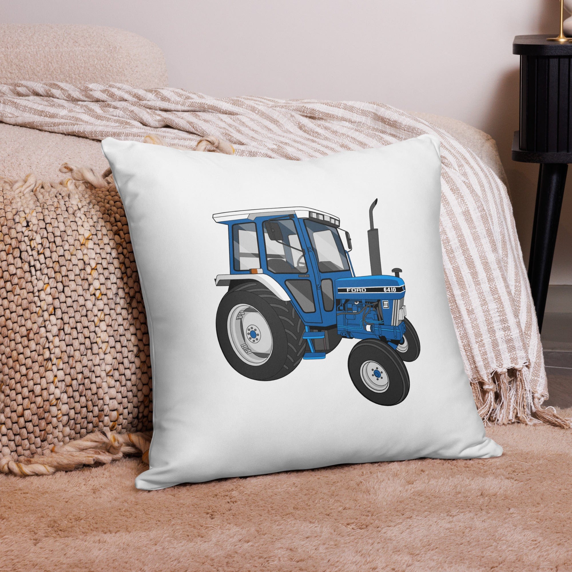 The Tractor Mugs Store 22″×22″ Ford 6410 2WD | Pillow Case Quality Farmers Merch