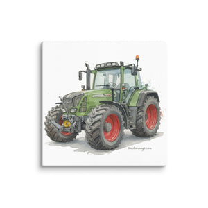The Tractor Mugs Store 26″×26″ Fendt Favorit 818 Watercolor | Canvas Quality Farmers Merch