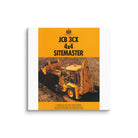 The Tractor Mugs Store 26″×26″ JCB 3CX Sitemaster Brochure | Canvas Quality Farmers Merch