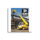 The Tractor Mugs Store 26″×26″ JCB Loadall 530 Brochure | Canvas Quality Farmers Merch
