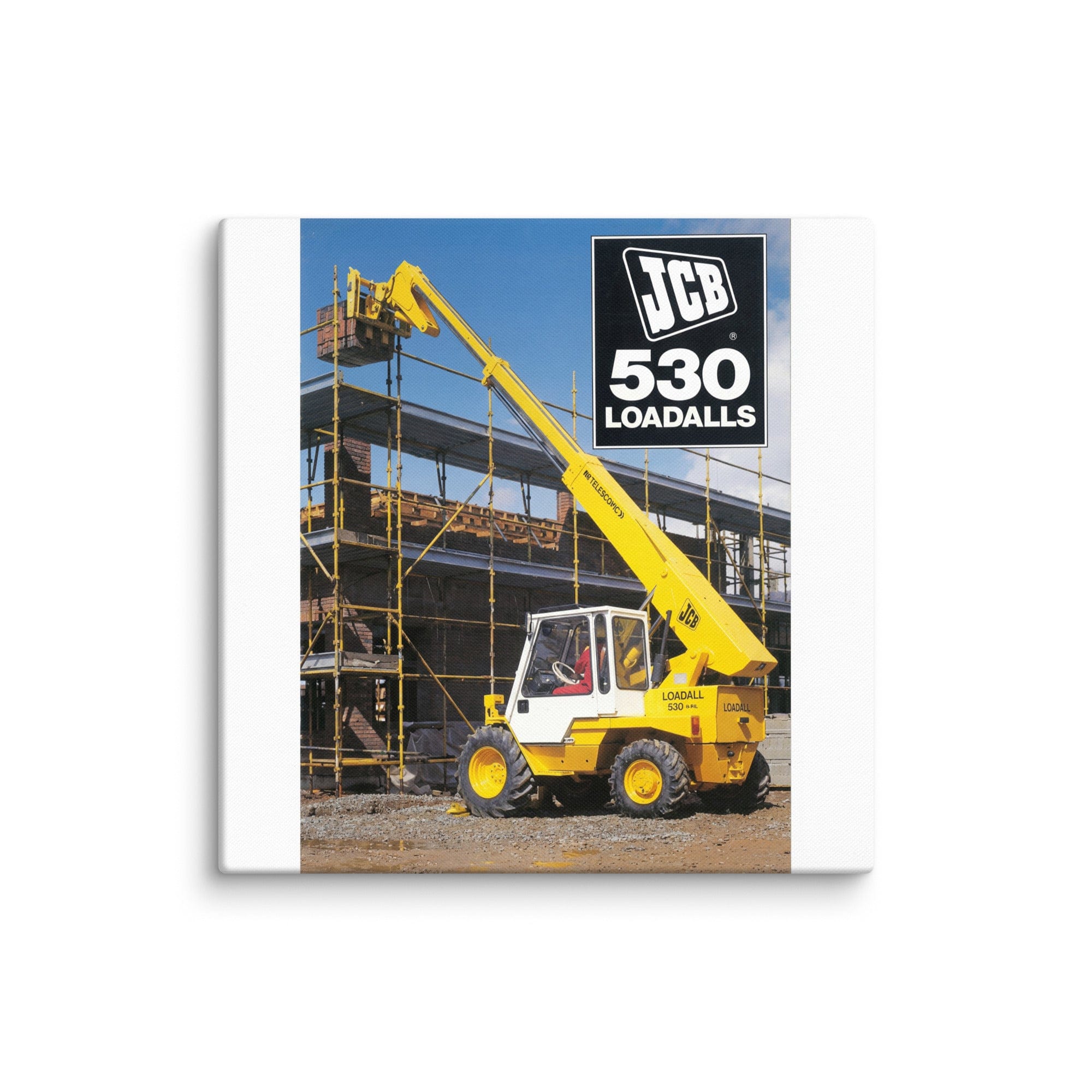 The Tractor Mugs Store 26″×26″ JCB Loadall 530 Brochure | Canvas Quality Farmers Merch
