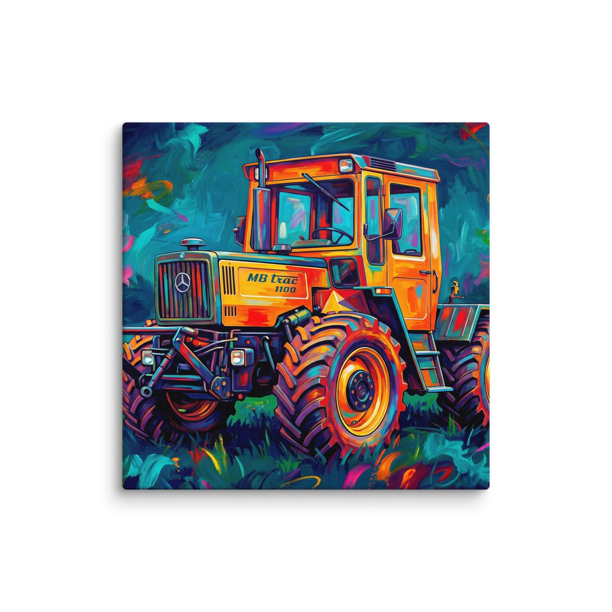 The Tractor Mugs Store 26″×26″ MB TRAC 1100 | Splash Art Canvas Quality Farmers Merch